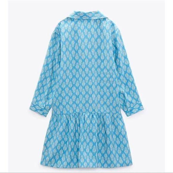 ZARA PRINTED SHORT DRESS - Picture 10 of 14